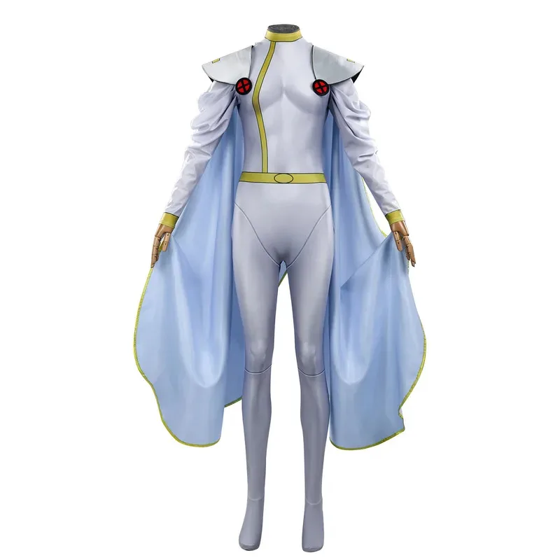 Halloween Storm Cosplay Bodysuit And Cloak Jumpsuit Supe Weather Witch Ororo Munroe Costumes Carnival Anime Hero Jumpsuits X mne