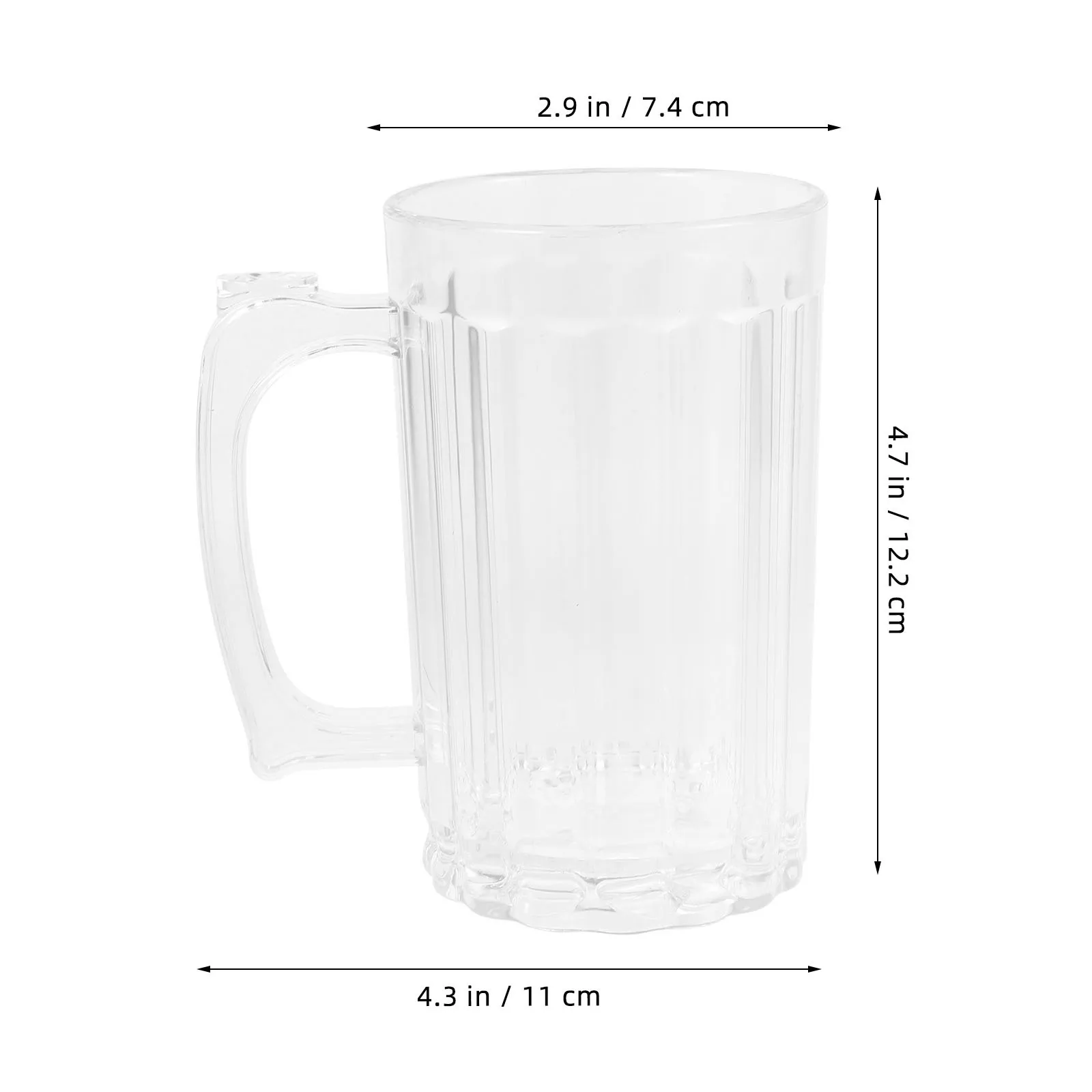 كوب بيرة بسعة كبيرة 390 مللي أدوات شرب منزلية من الأكريليك الفاخر لعصير الماء والصودا والقهوة وحفلات الزفاف والمطبخ المنزلي #3