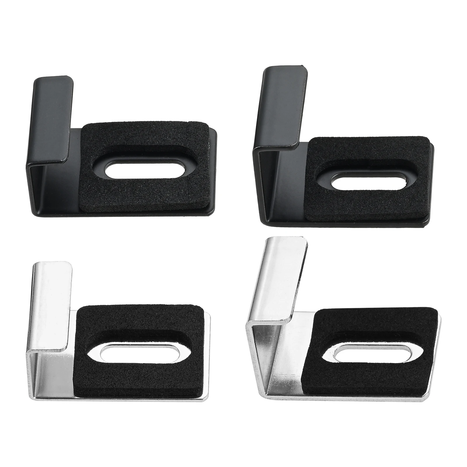 4pcs Metal Mirror Clips Holder for Frameless Mirror Wall Mount Hanger for Tile Displays Picture Frame Mirror Hanging Hardware