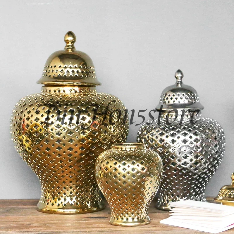 Modern Nordic style ceramic vase home creative art decoration soft decoration flower ware