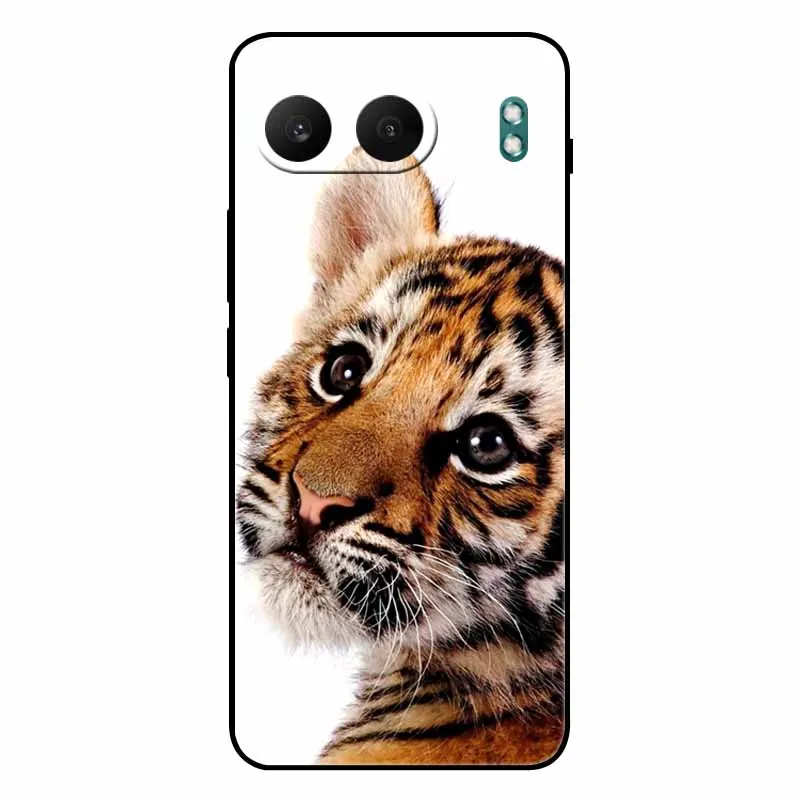 غطاء خلفي من السيليكون الناعم لـ oneplus nord 2/nord 3/nord 4 ، حافظة بتصميم القط والأسد #5