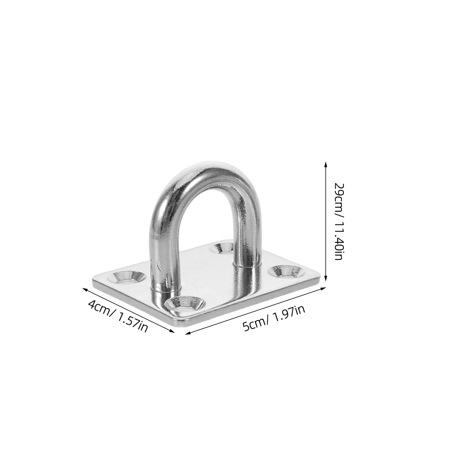 4Pcs Heavy Duty Hammock Hardware Kit Stainless Steel Cross Ring Mounts for Wall Ceiling Post Outdoor Indoor Hammock Hanging Hook
