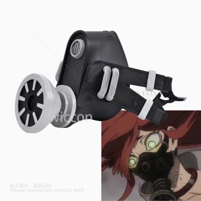 Anime Gachiakuta Cosplay Riyo Maske Kostüm Riyo Halloween Party Requisiten Zubehör Requisiten 3D Gedruckt Leder Maske Halloween Party