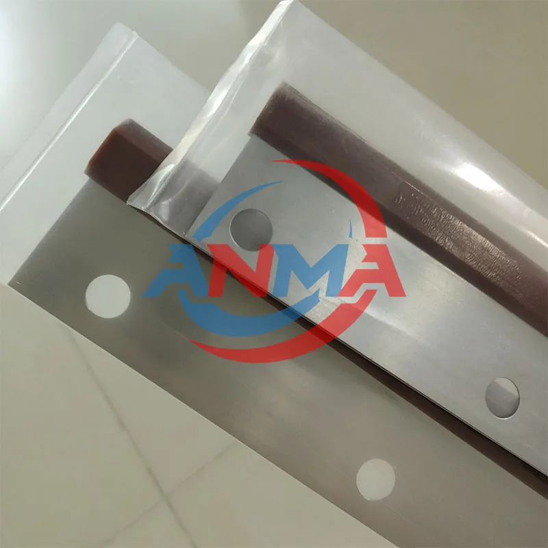 5PCS Best Quality Polyurethane Material Komori S29 Wash Up Blade 820X48X0.5mm 11Holes Komori Printing Machine Parts