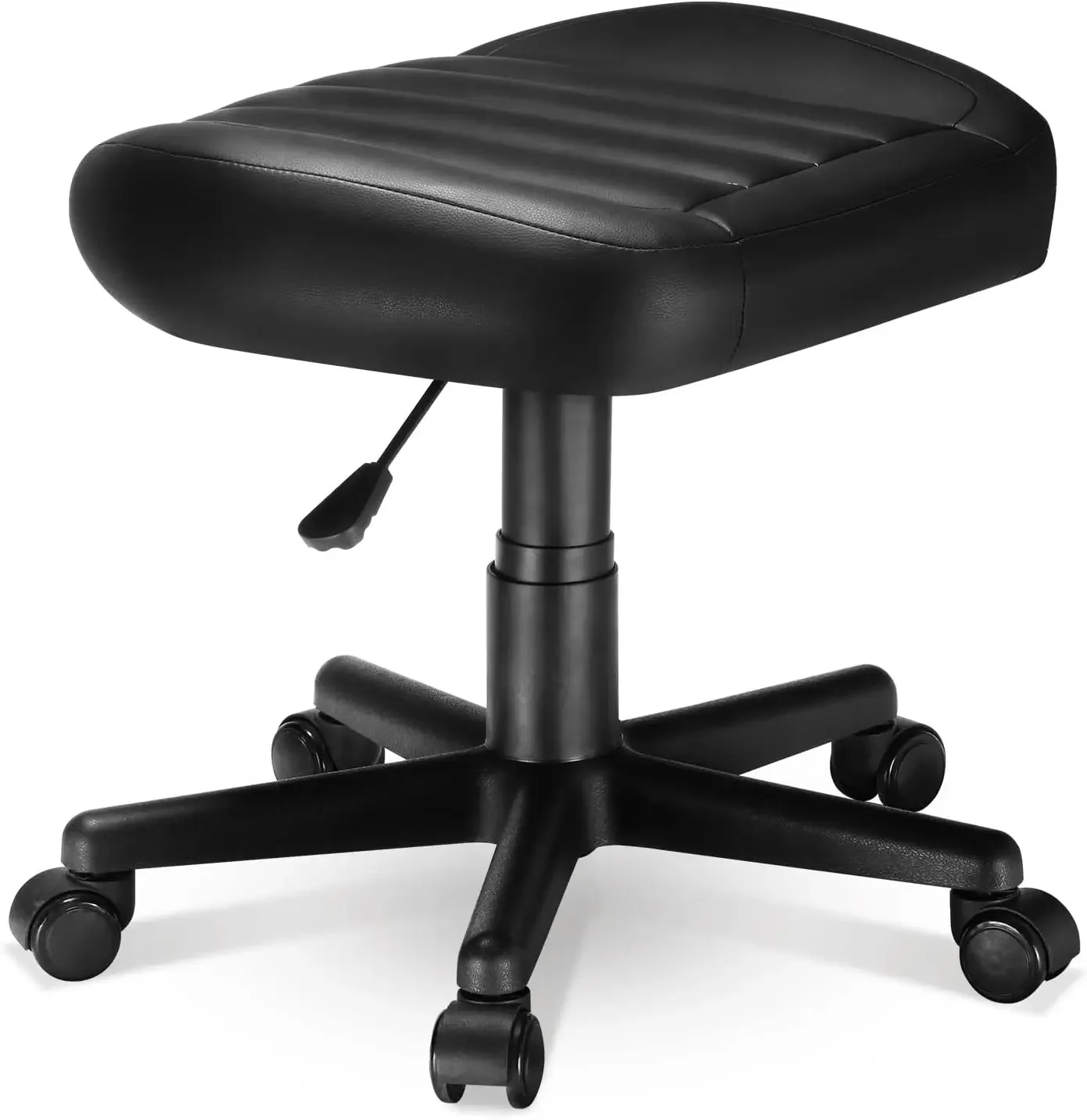 ERGONOMIC Multi-Use Stool,Gaming Foot Stool,Height Adjustable Swivel Rolling Stool Chair W Wheels,Ottoman Footrest Simple