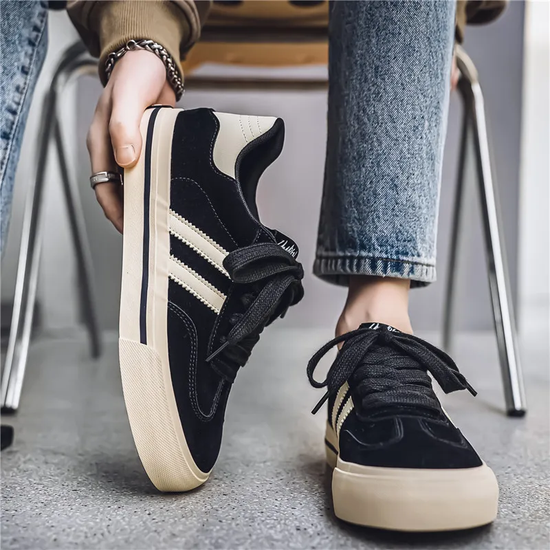 Mode Braun Flache Vulkanisierte Schuhe Komfortable Günstige Marke Skateboard Schuhe Männer Heißer Verkauf männer Casual Sneaker zapatillas hombre