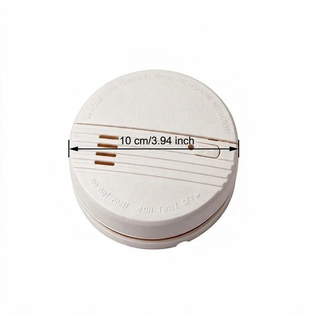 Discreet Decorative Safe Resembling Smoke Detector for Organizing Jewelry Keys at For Home Office White Plastic 10cm Size