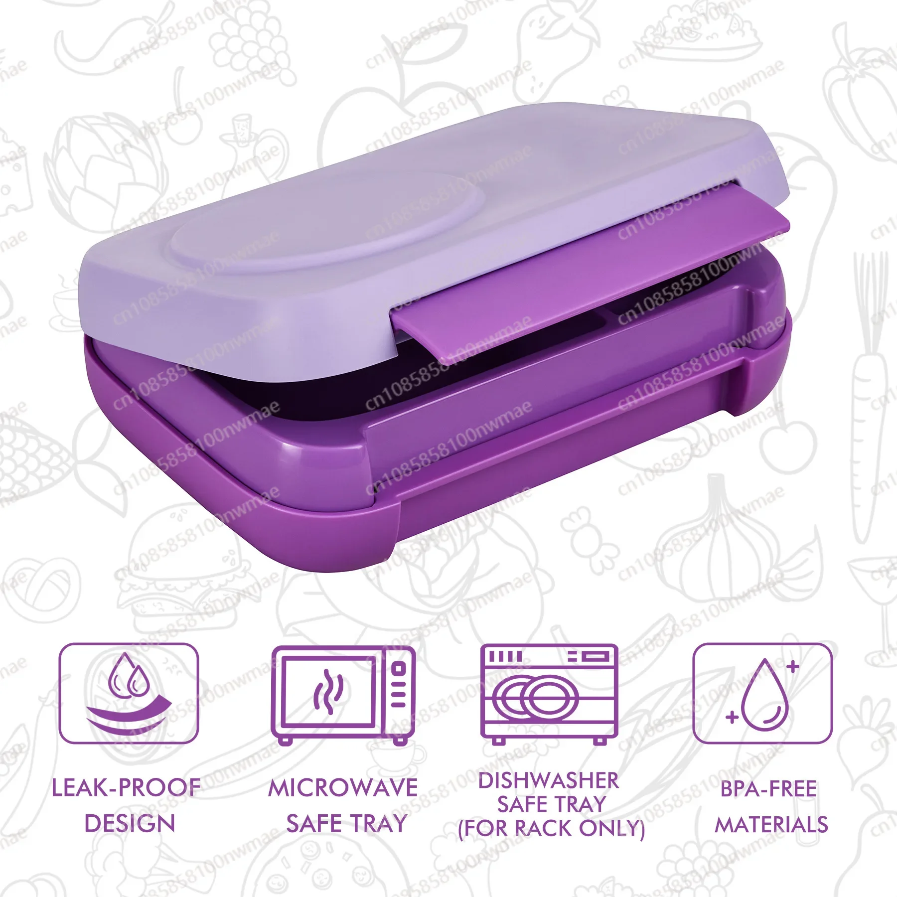Children's Separate Lunch Box, Including Ice Pack, Fresh-keeping