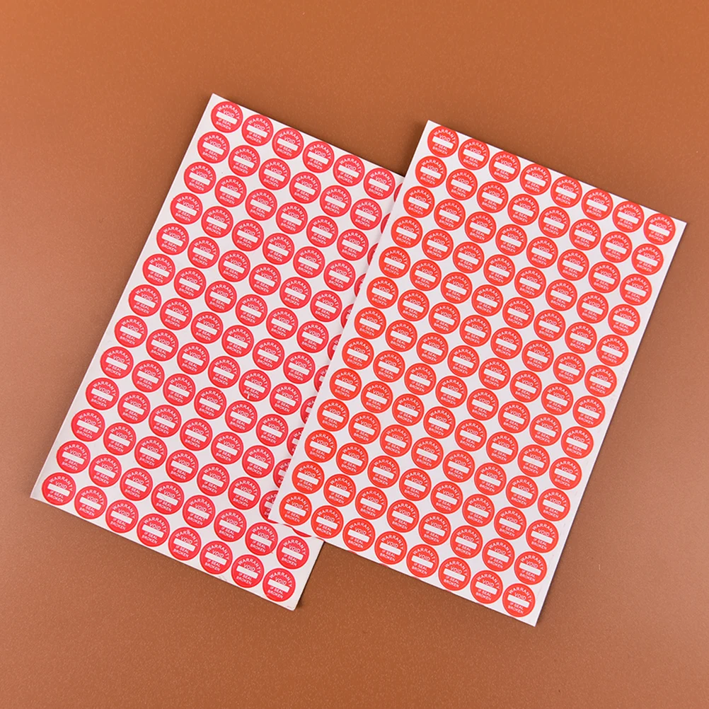 2sheets (total 208Pcs) Universal Guaranteed VOID Sticker Strong Adhesive Warranty Fragile Seal Label Sticker 10x10mm