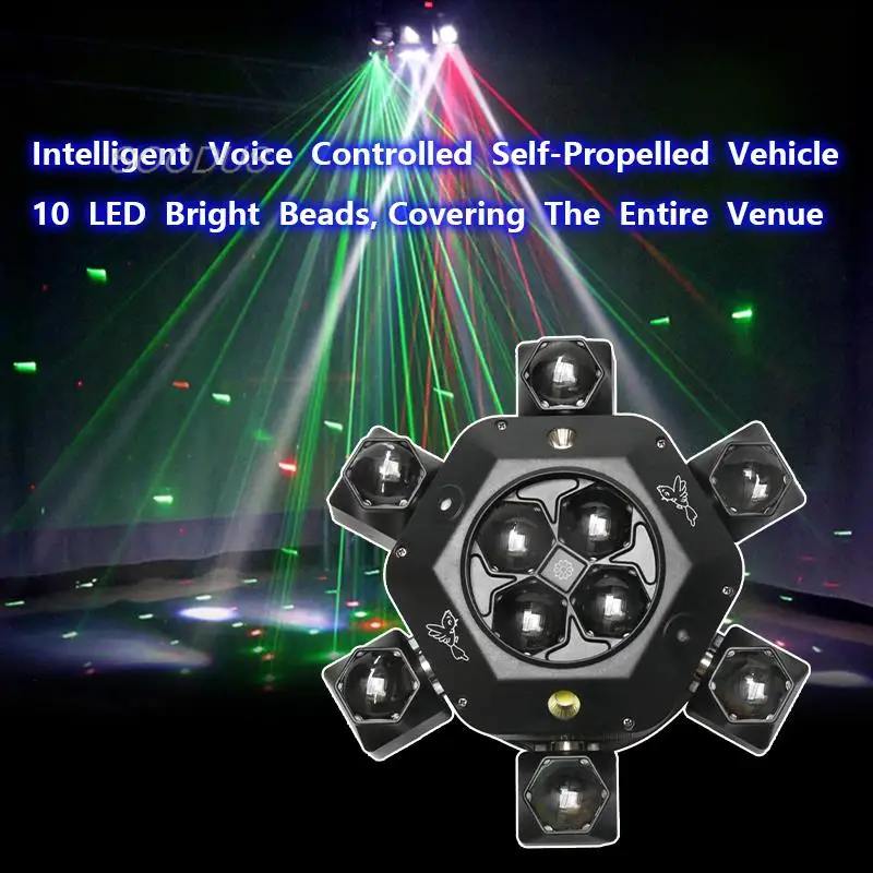 Imagem -03 - Led 10x10w Rgbw Cabeça Móvel Feixe de Luz Led Dmx512 Luz da Palco Cor Cheia Feixe Luz Discoteca Festa Barra Controle Remoto 150w