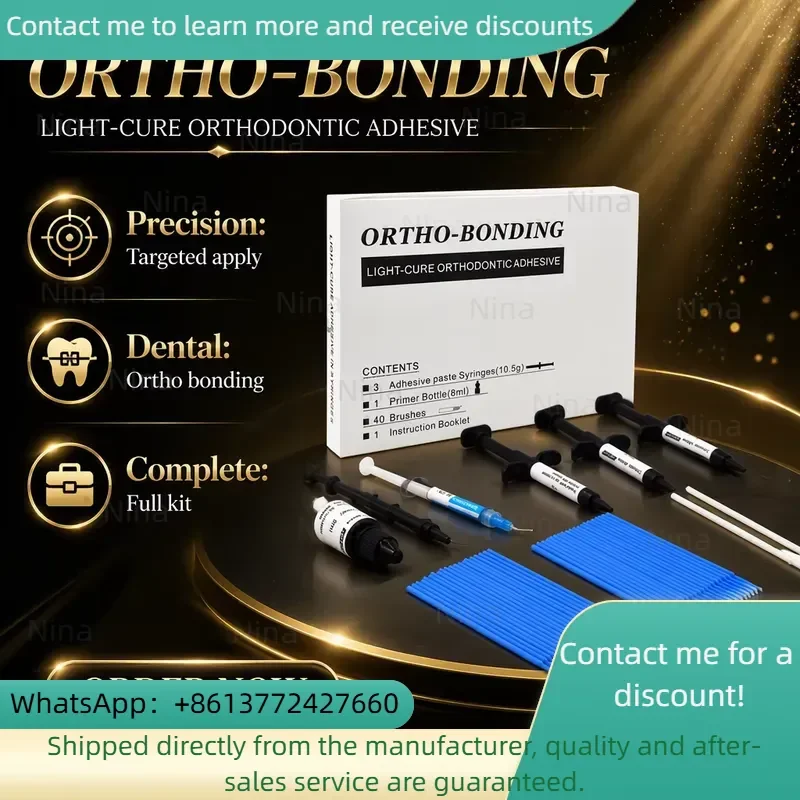Orthodontic Adhesive Light Cure Orthodontic Bonding System Kit Light Cure Adhesive Paste for Bracket Supplies