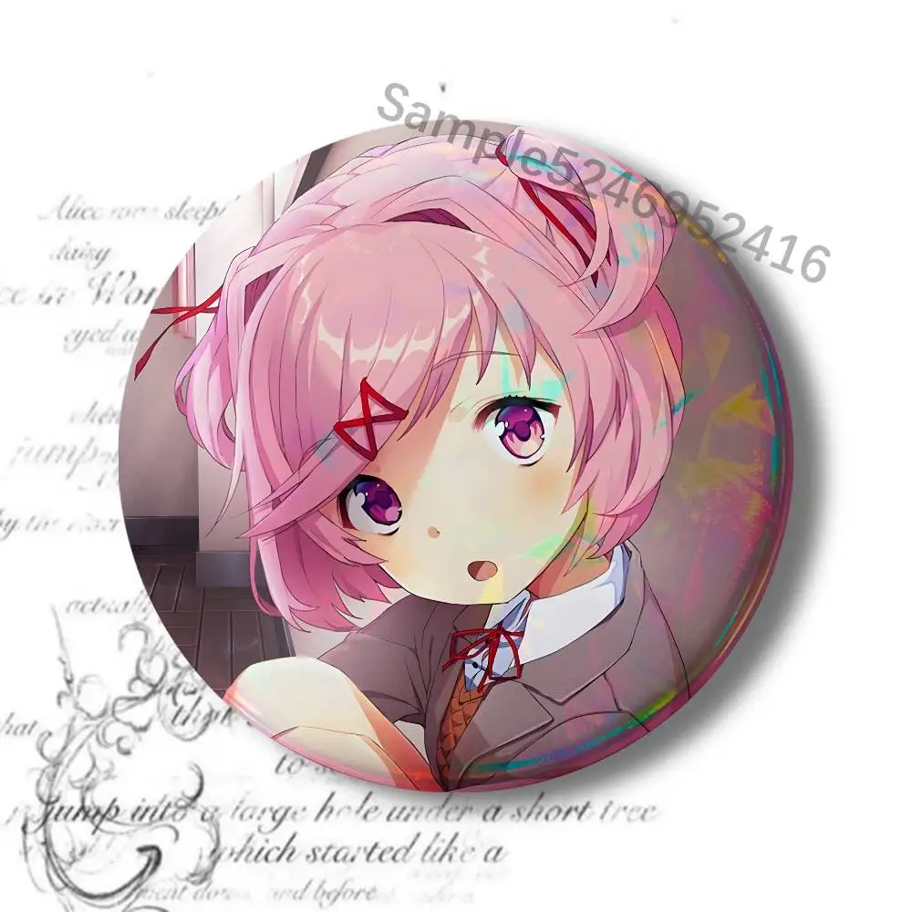 N-Natsuki D-Doki DDLC Button Pin Badges Decoration Gifts Merch Party Supplies Button for Accessories