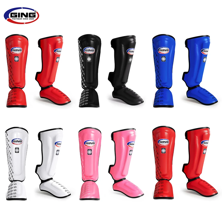 

Boxing Leg Guard Muay Thai Ankle Protector MMA Kickboxing Shin Guards Thickened Sparring Fighting Gear Ankle Protective Leggings