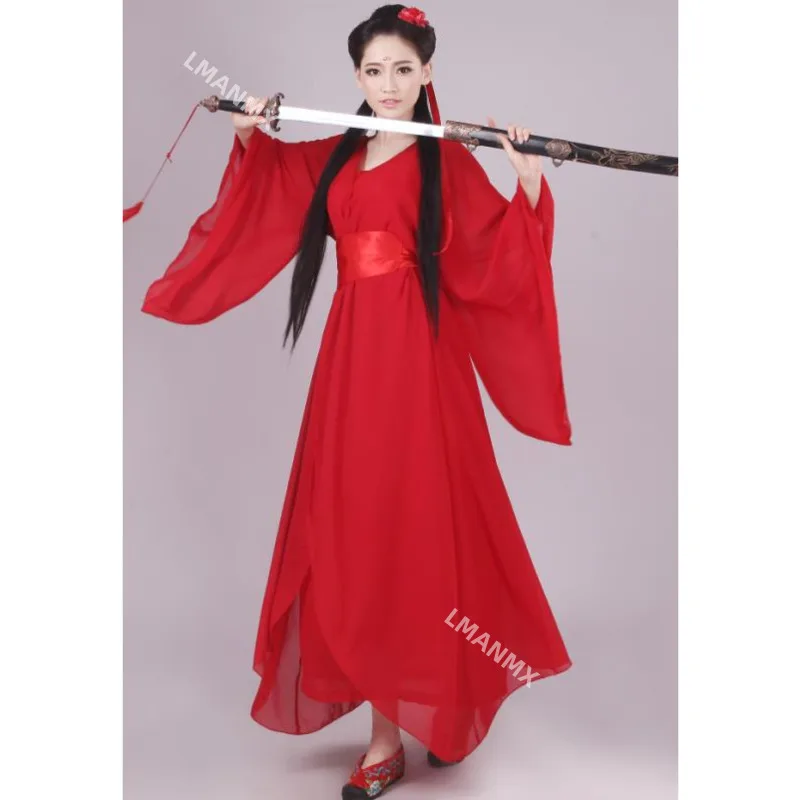 golden dragon hanfu women chinese traditional fairy dress ancient chinese costume plus size Performance Costumes Stage Outfits