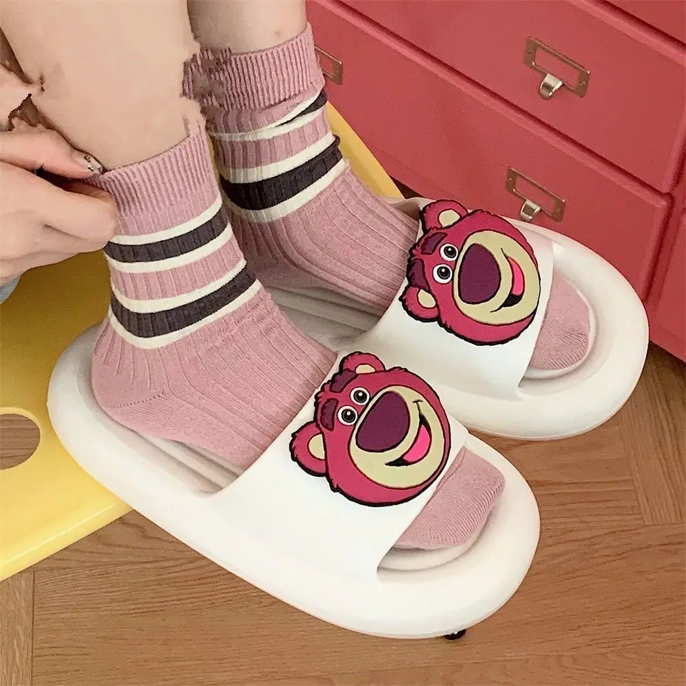 Cartoon Disney Toy Story cute Lotso simple fashion creative pattern light non-slip soft sole comfortable hard-wearing sandals