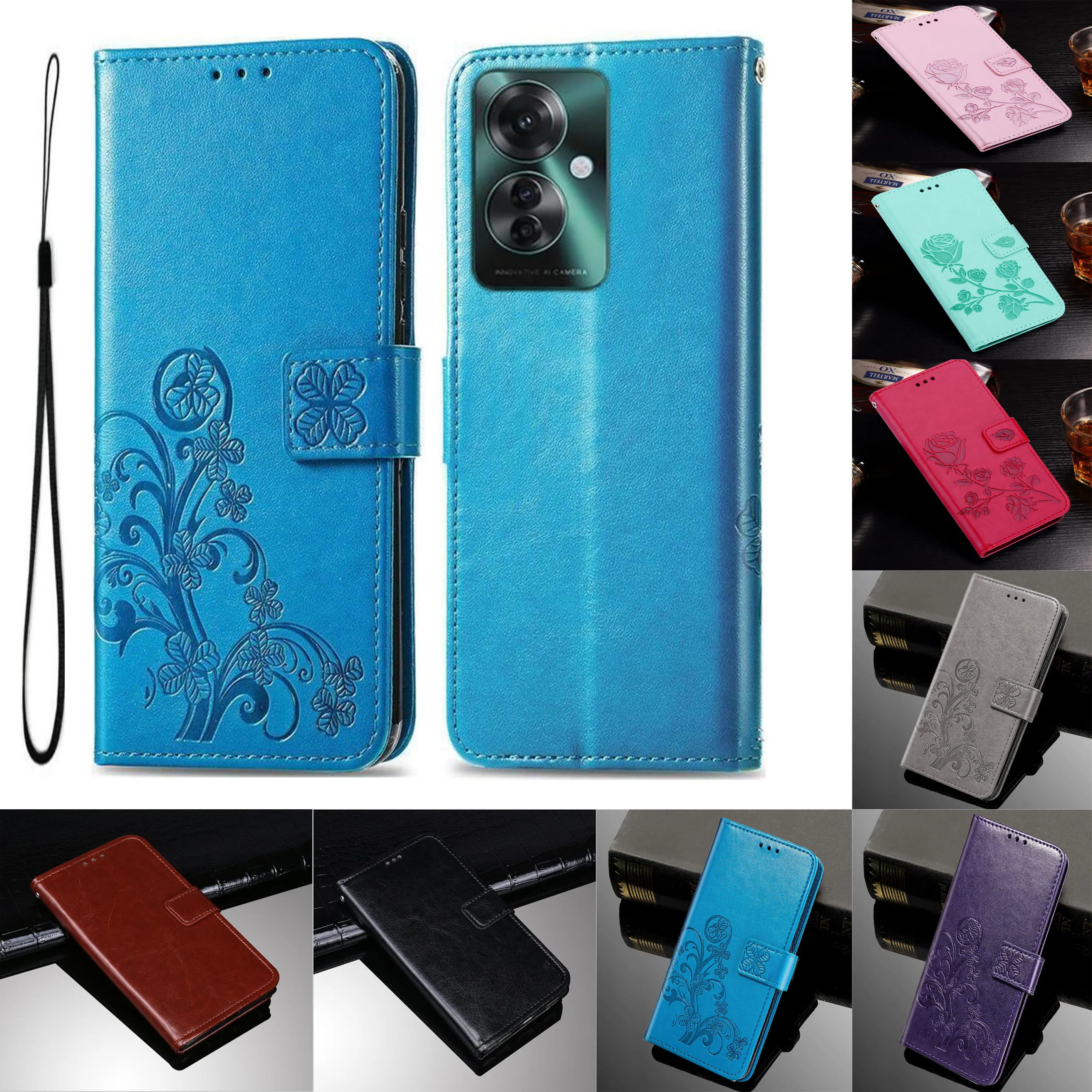Reno11F Fall Leder Brieftasche Flip Fall auf Für OPPO Reno11 F 11F A79 A59 A98 5G A18 A38 a58 A78 4G Reno 11 Coque Fundas Shell