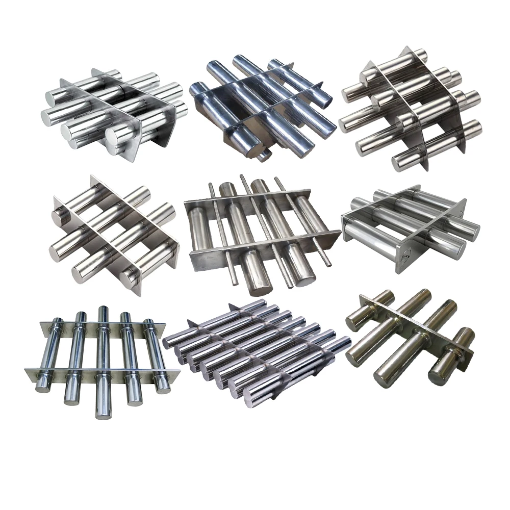 12000GS 15000 17000 Gaussian grate magnetic separator round rate filter magnet grid separator