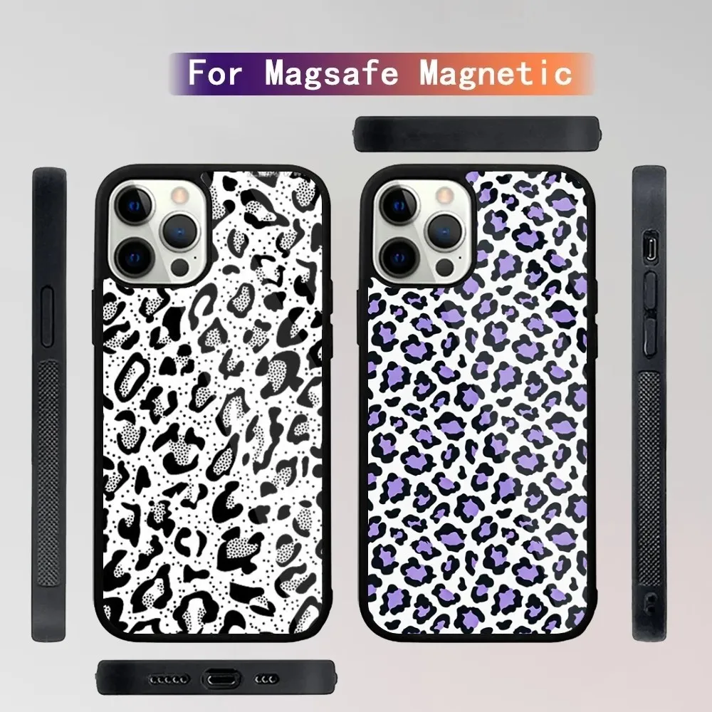 Leopard grain   Phone Case For iPhone 15,14,13,12,11,Plus,Pro,Max Mini Magsafe Magnetic Wireless Charging