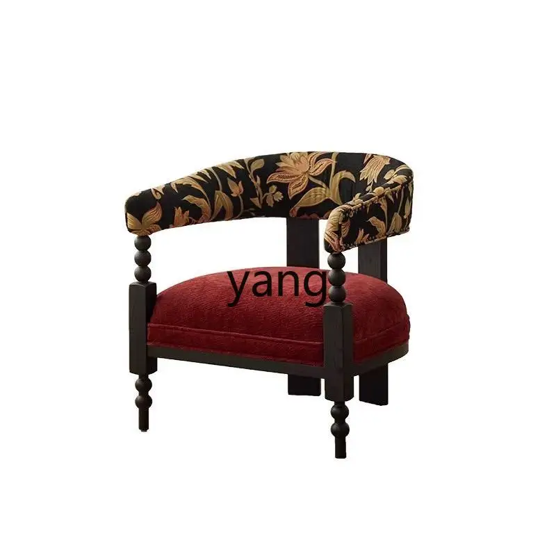 

YJQ Solid wood sofa chair Living room Creative leisure hotel Conference room Reception chair