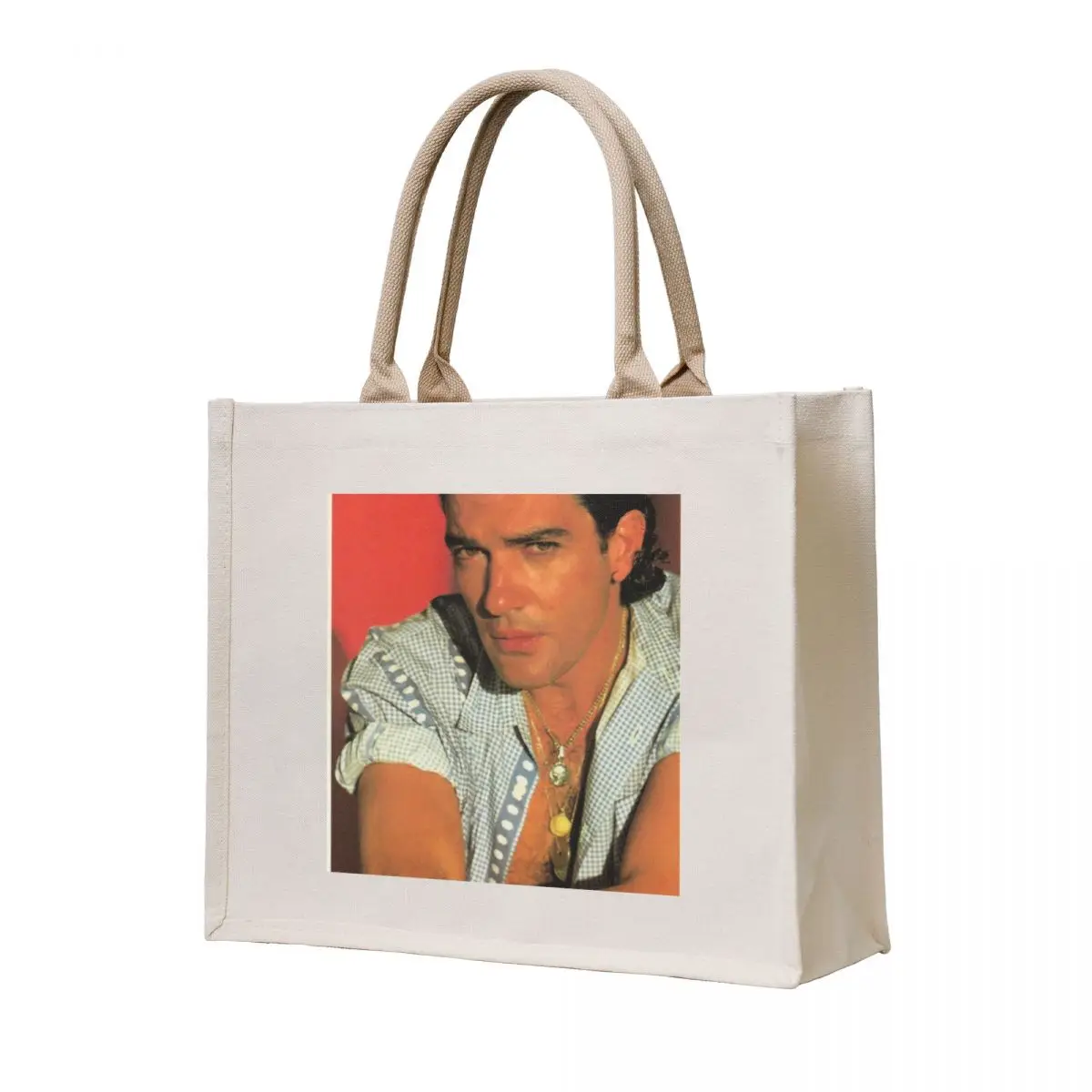 

Antonio Banderas young Tote Bag tote bag men tote bag for beach