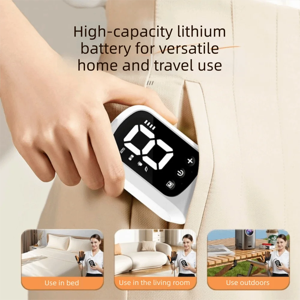 Five-Finger Rehabilitation Robot Gloves Portable Rechargeable Finger Trainer Self-Assisted Adjustable Resistance
