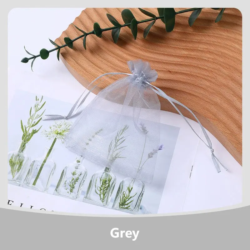 100 Teile/los 7x9 9x12 10x15 13x18CM Organza Beutel Schmuck Tasche hochzeit Party Dekoration Drawable Taschen Geschenk Beutel Schmuck Verpackung