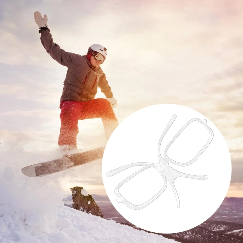 نظارات التزلج وصفة طبية إدراج محول كليب 140 مللي متر قابل للتعديل للتزلج على الجليد نظارات الرياضة نظارات التزلج الملحقات