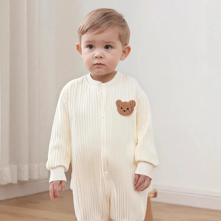 

Pure Cotton Underwear for Newborn Baby Boys and Girls in Spring One Piece Suits for Infants As Children's Clothing