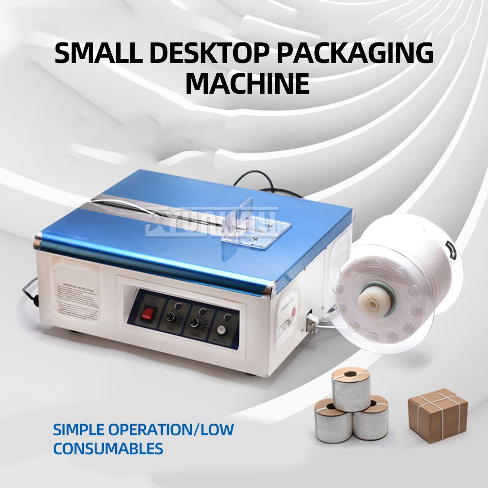 Desktop Electric Automatic PP Belt Strapping Machine Intelligent Packaging Machine for Vegetable Food Package Carton Box