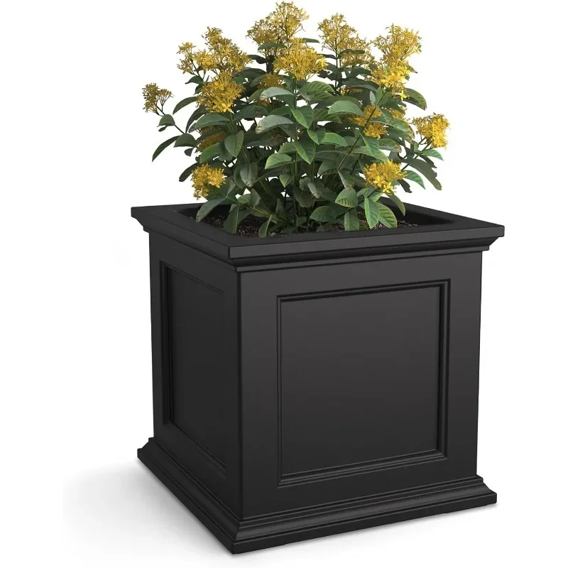 5825B Fairfield Planter, 20-Inch, Black