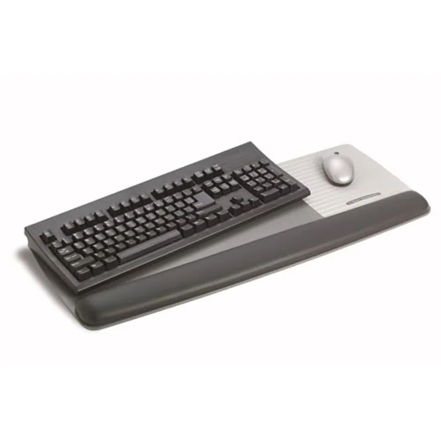 Tilt-Adjustable Gel Wrist Rest for Keyboard and Mouse with Precise Mouse Pad 25.5 in x 10.6 in Black