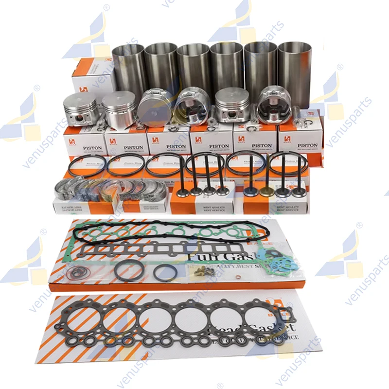 

Комплект для капитального ремонта TB42 для поршня и поршневых колец Nissan, полный комплект прокладок цилиндра, главный подшипник, впускной клапан, детали двигателя