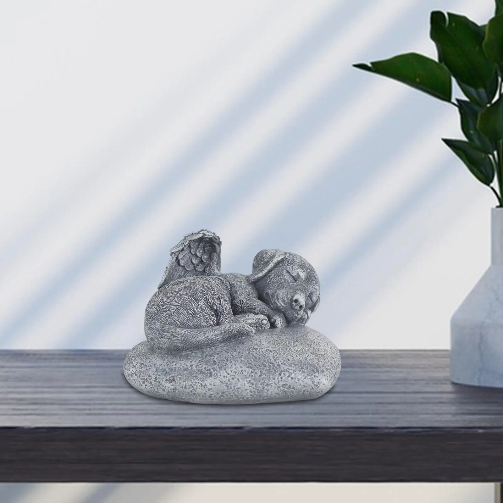 Dog Memorial Custom Grave Stone Outdoor Resin Animal Tombstone Remembrance Sculpture for Lost Pet Tribute