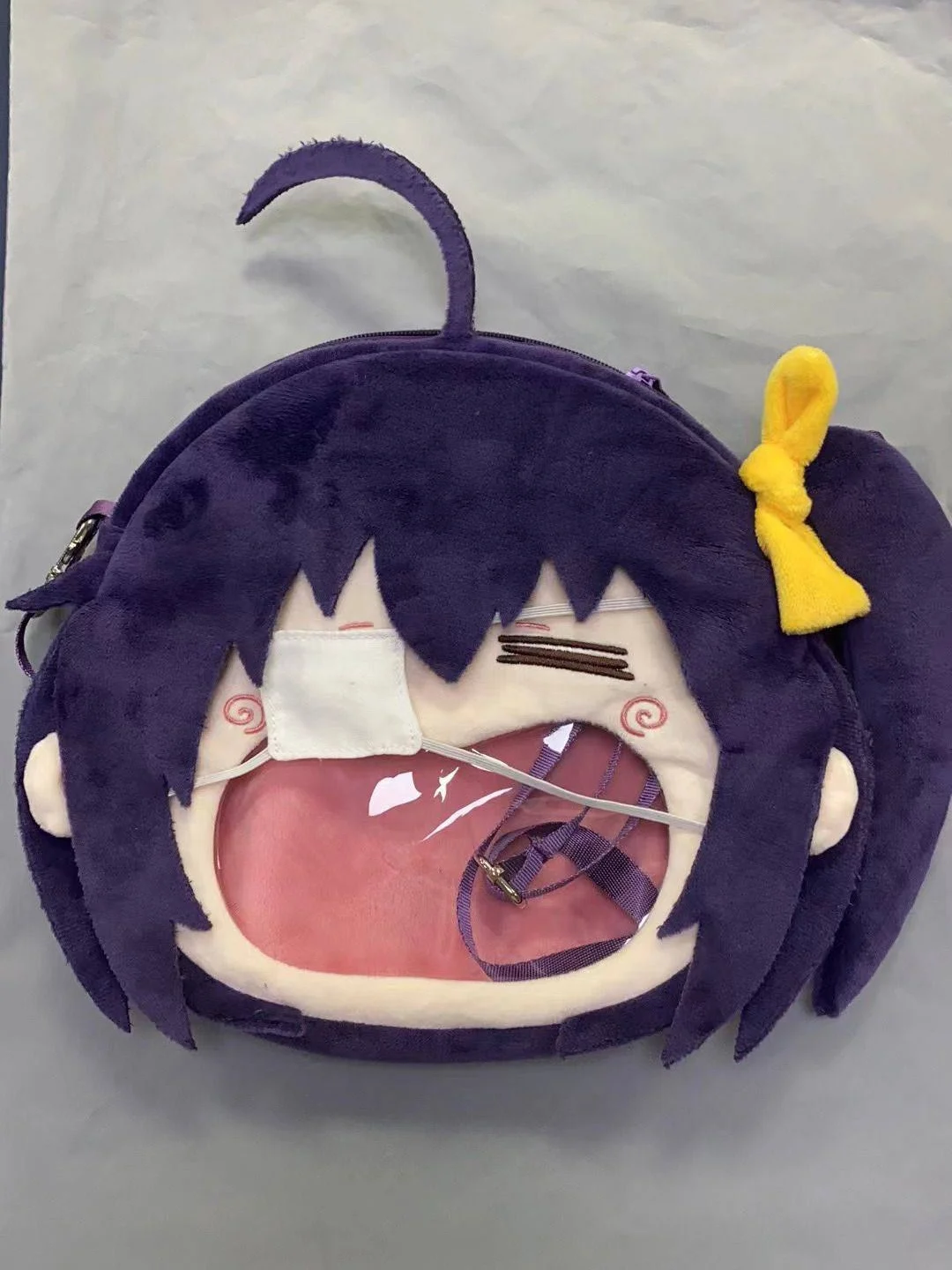 Game Anime Takanashi Rikka Cosplay Big Mouth Transparent itabag Student Zipper Backpack Messenger Bags Shoulder