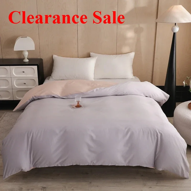 Twill pure cotton quilt cover cotton solid color quilt cover single student dormitory skin-friendly single quilt cover