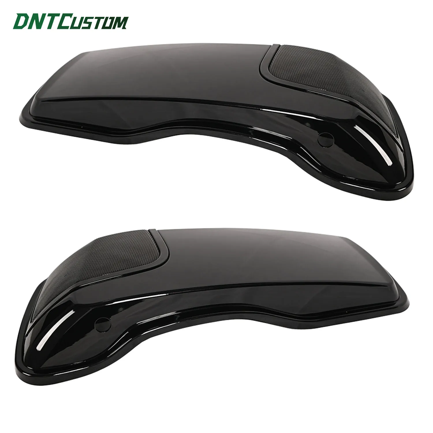 DNTCUSTOM CVO Style 5x7 Speaker Saddlebag Lids Motorcycle Parts Gloss Black Replacement Covers for Harley Touring 2014‑2023 - view 6
