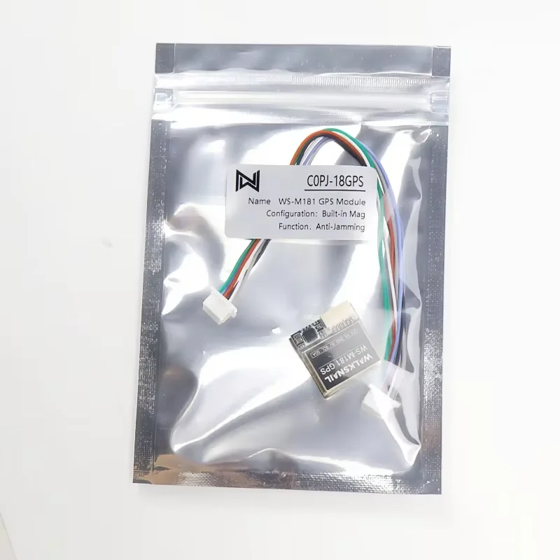 1/2 Buah Walksnail WS-M181 GPS M10 GNSS dengan Antena Keramik QMC5883 Terintegrasi untuk Pesawat RC FPV Freestyle Jarak Jauh Suku Cadang DIY