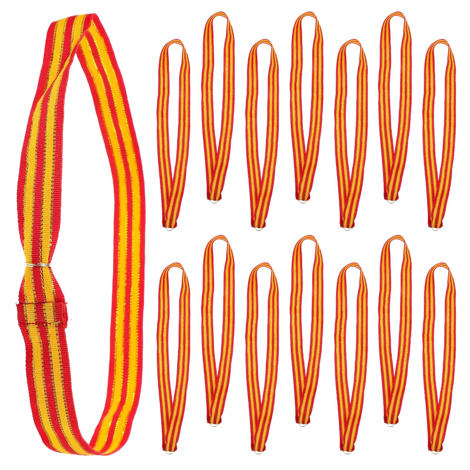 

20Pcs Medal Ribbons Sports Meeting Award Lanyards Multi-Function Neck Straps Easy Use Various Colors Award Ribbons