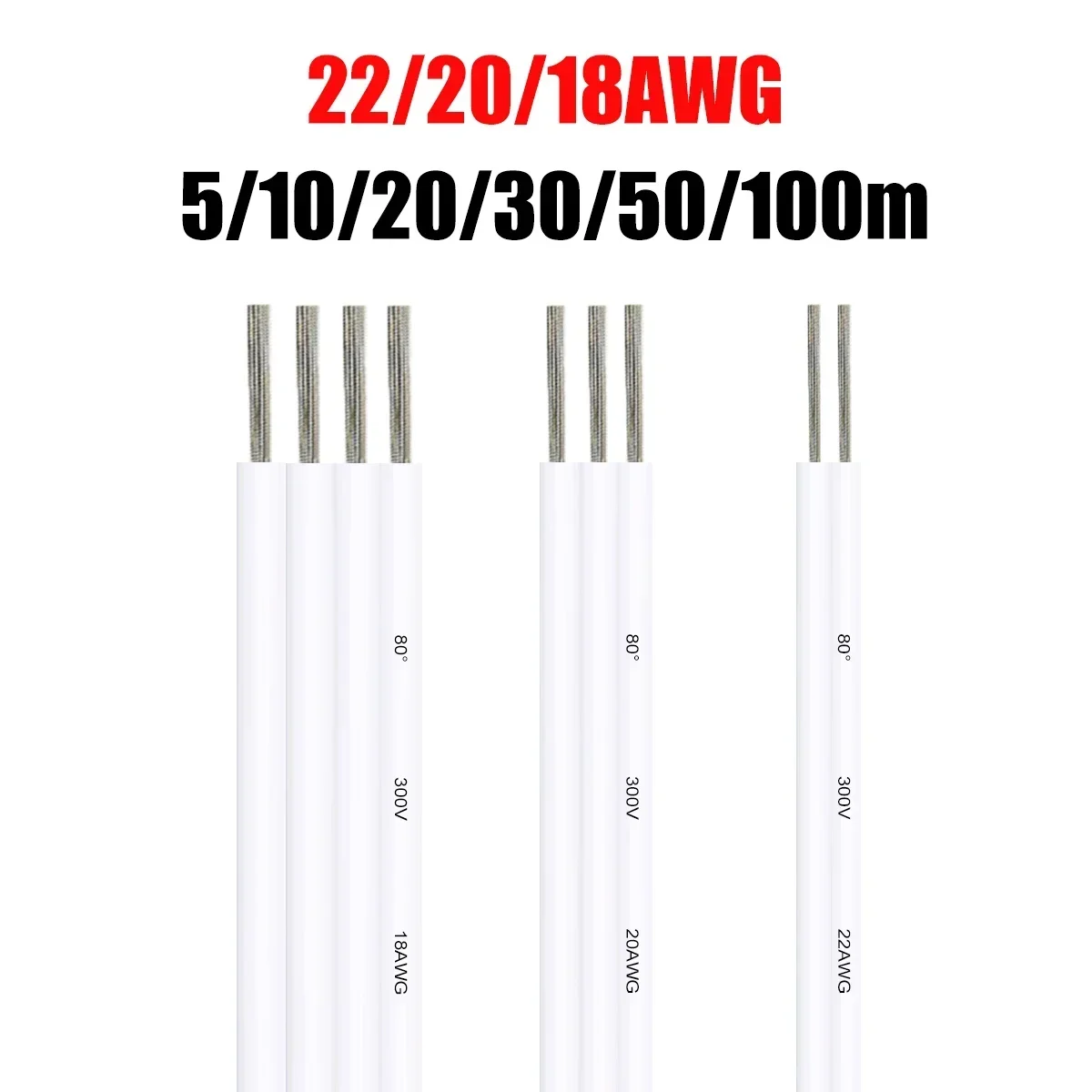 

18 20 22Gauge 2 3 4Pin Extension Wire LED Extension Wire 12V JST Connector Cable For 3528 5050 Single Color LED Strips Bulb Lamp
