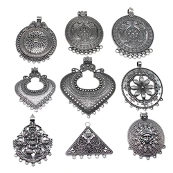 1pcs Vintage Big Caved Necklace Connector For Necklace Making