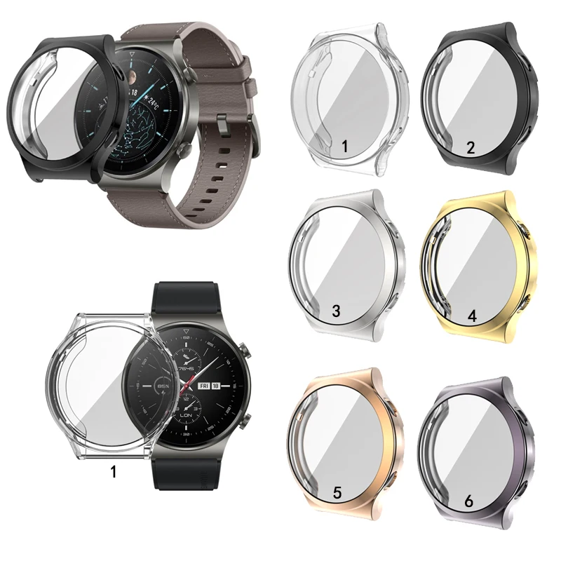 Capa de silicone fina TPU para Huawei Watch GT2 Pro