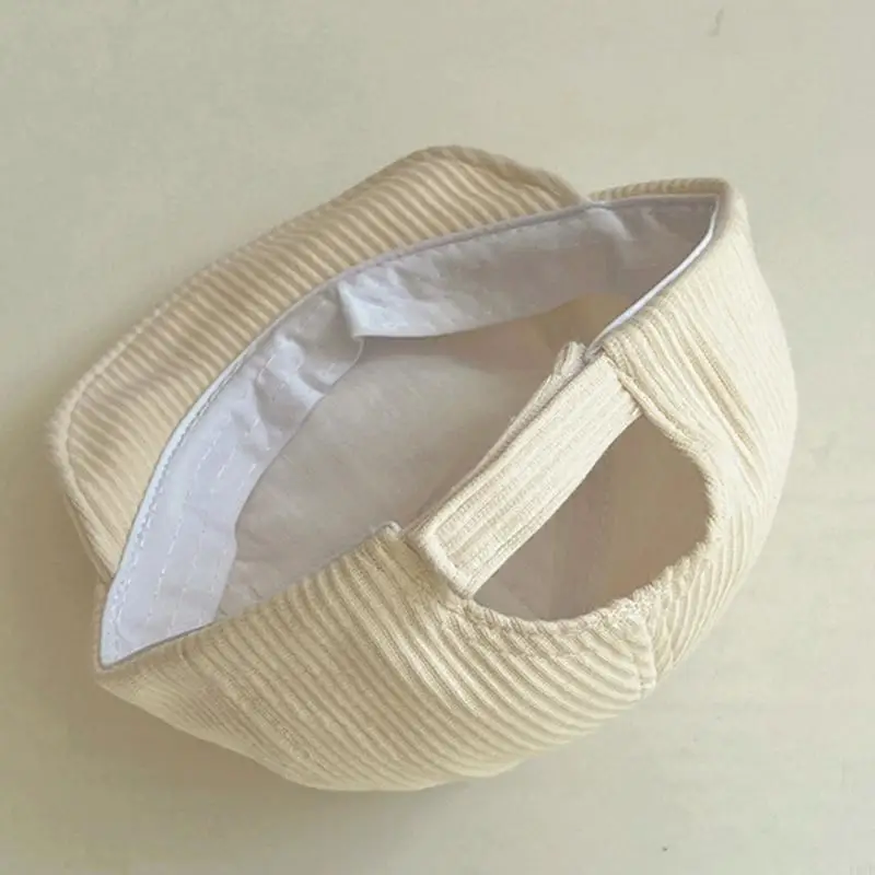 قبعة بيسبول L5YF للأطفال من الشمس للشاطئ للأولاد والبنات، قبعة مريحة من القماش القطني #3