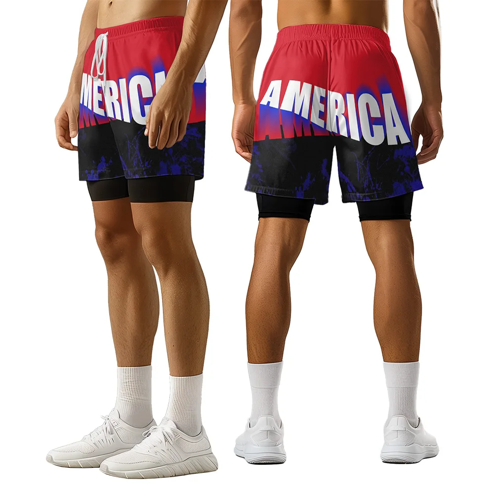 2024 New original design letters Summer 3D Advanced Print Casual trend Sports High Street  basketball shorts  men shorts