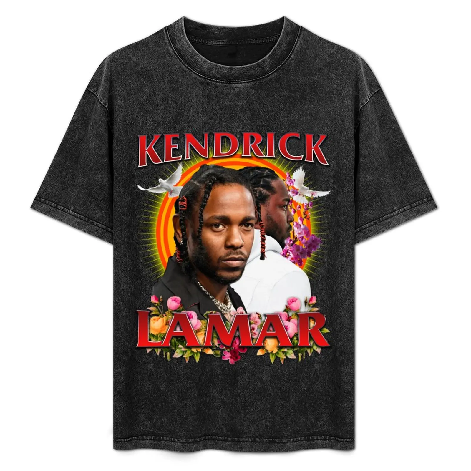 

KENDRICK LAMAR VINTAGE T-Shirt Work Outdoor T-Shirt for Men
