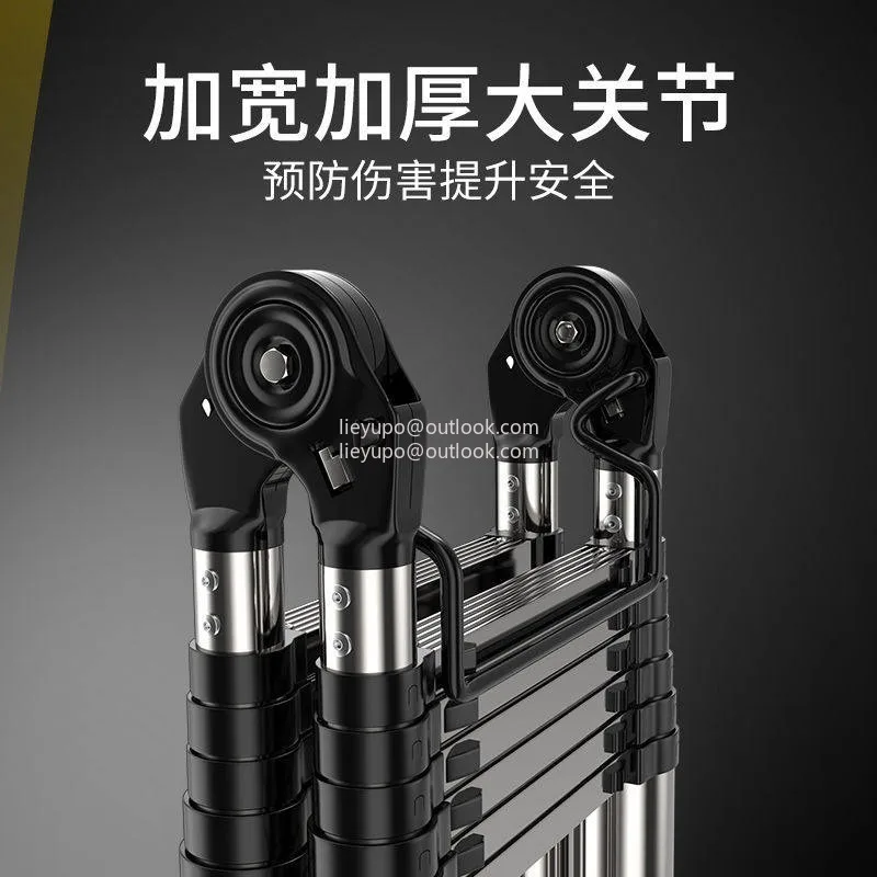 

Ladder Multifunctional household herringbone Portable folding Bamboo ladder Lifting ladder