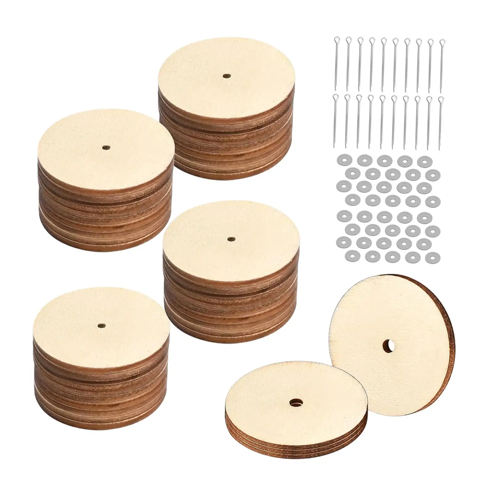 Wooden Doll Making Joints Set Flexible Cotter Pin Connectors DIY Soft Toy Accessories for Dollhouse Crafts