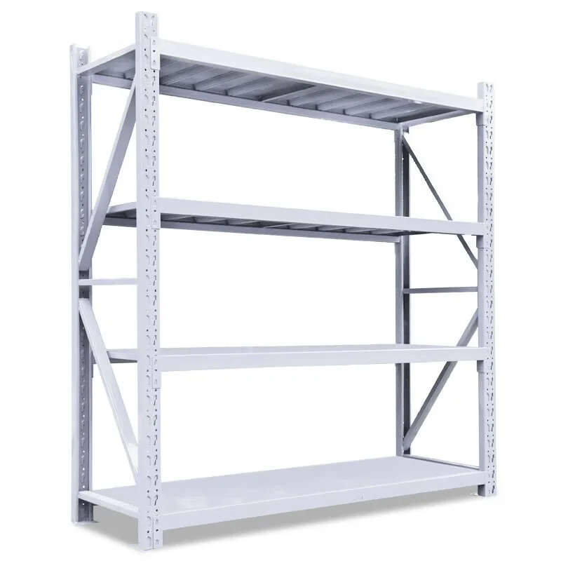Low-cost factory spliceable rackless adjustable industrial racking unit modular boltless storage rack