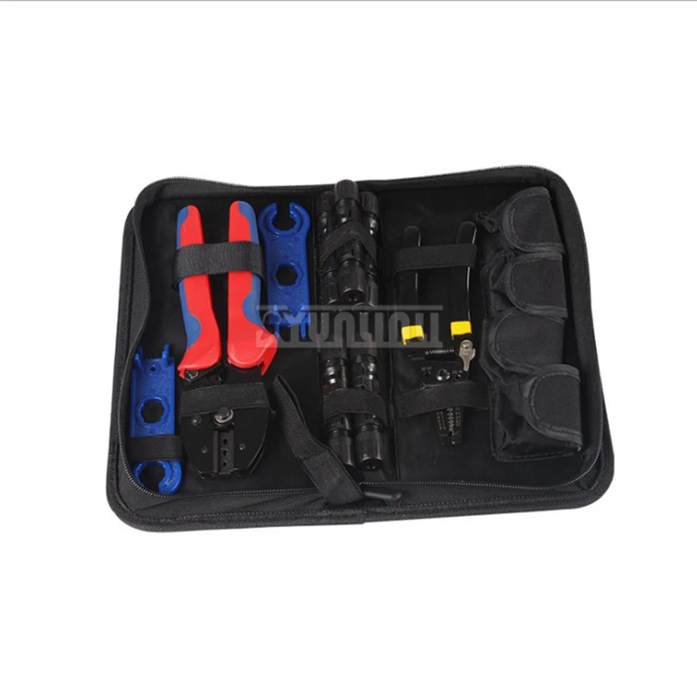 Kit de construcción de instalación fotovoltaica, alicates de prensado, conector solar, Terminal, alicates de prensado especiales