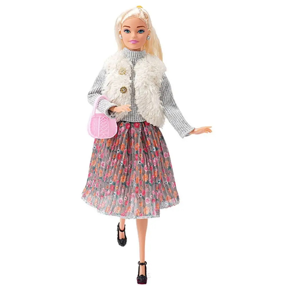 かわいいカジュアルドレス服ファッション靴バッグ冬のセータースカート手作り人形 DIY アクセサリー 1/6 BJD 30 センチメートル人形