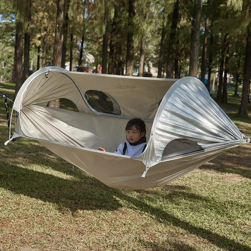 Traveler Space Module Outdoor Camping Hammock Mosquito and Sun Protection Outdoor Two Person Swinging with Mosquito Net Hammock